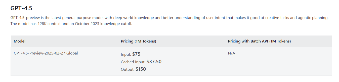 GPT-5 quotation price at 2025-09-01